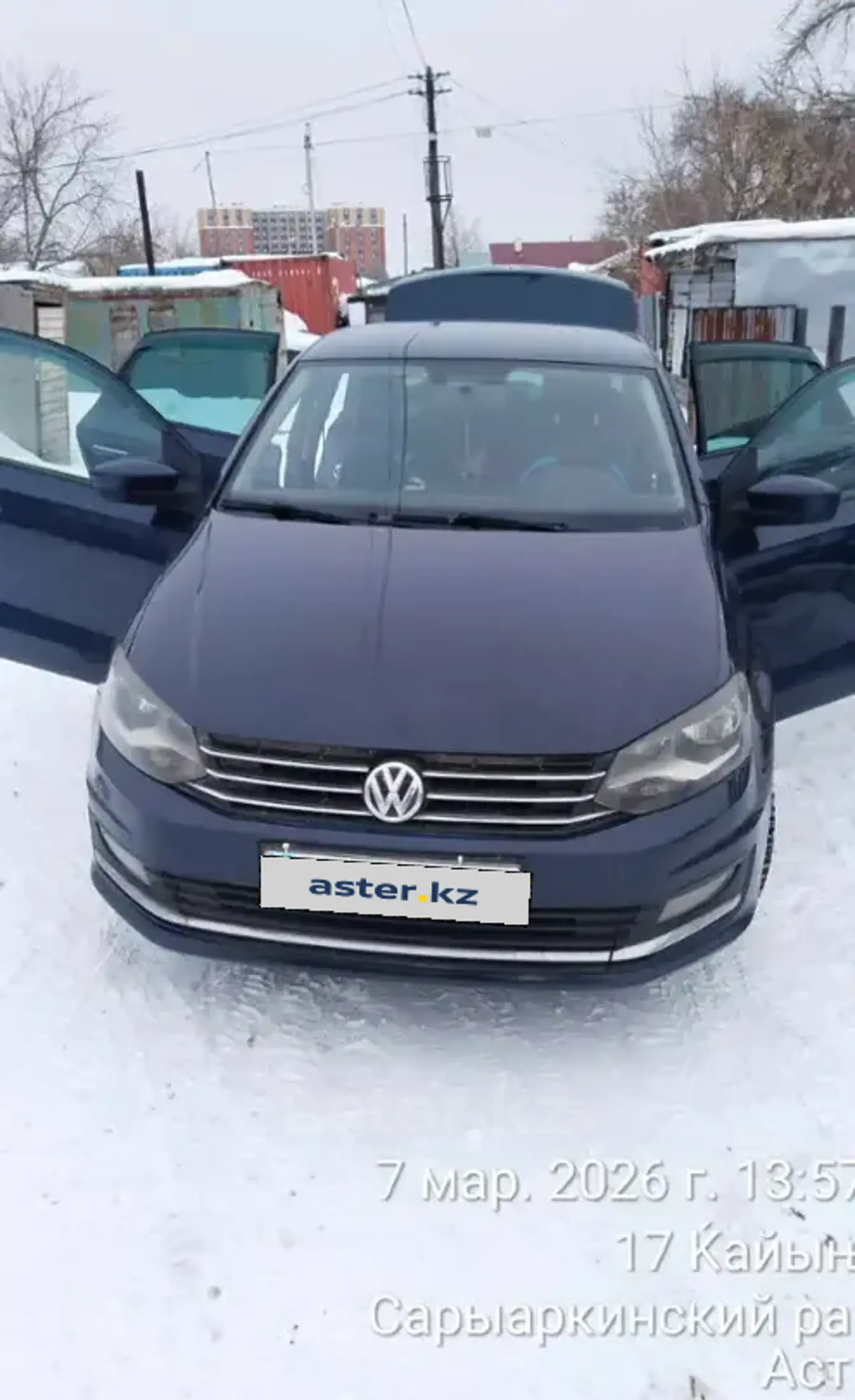 Volkswagen Polo 2015 года за 5 500 000 тг. в Астана фото 2